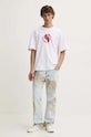 Хлопковая футболка Fiorucci M01FMTSH103CJ01WH03 белый AW24