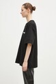 Fiorucci t-shirt bawełniany M01FPTSH103CJ01BK01 czarny AW24