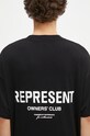 Бавовняна футболка Represent Represent Owners Club чорний OCM41114.001