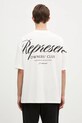 Ρούχα Βαμβακερό μπλουζάκι Represent Represent Owners Club Script OCM41201.072 λευκό