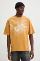 Хлопковая футболка A-COLD-WALL* Schematic хлопок жёлтый ACWMTS198