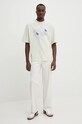 Хлопковая футболка A-COLD-WALL* Schematic ACWMTS198 бежевый AW24