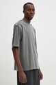 Bavlněné tričko A-COLD-WALL* Facade šedá ACWMTS195