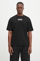 Βαμβακερό μπλουζάκι Napapijri S-Premium Ss στάμπα μαύρο NP0A4I6Q9411