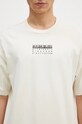 Napapijri tricou din bumbac S-Premium Ss bej NP0A4I6QN1J1