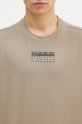 Napapijri t-shirt in cotone S-Premium Ss beige NP0A4I6QN1K1