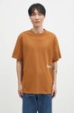 Odzież Barbour t-shirt bawełniany Bayard OS Graphic MTS1337 brązowy