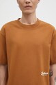 Barbour t-shirt bawełniany Bayard OS Graphic brązowy MTS1337
