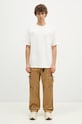 Norse Projects t-shirt bawełniany Simon Loose Organic Heavy Jersey N Patch N01.0667.0957 beżowy