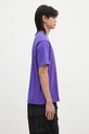Бавовняна футболка A Bathing Ape ONE POINT RELAXED FIT TEE фіолетовий 1K80110345