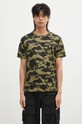 A Bathing Ape t-shirt in cotone 1ST CAMO ONE POINT TEE regolare verde 1K80109006