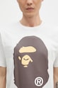 Bavlněné tričko A Bathing Ape BIG APE HEAD TEE šedá 1K80110002