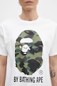 Bavlněné tričko A Bathing Ape 1ST CAMO BY BATHING APE TEE bílá 1K80110012