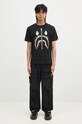 A Bathing Ape t-shirt bawełniany 1ST CAMO SHARK TEE 1K80110013 czarny
