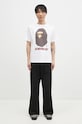 A Bathing Ape cotton t-shirt KATAKANA BY BATHING APE TEE 1K80110026 white