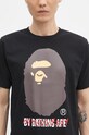 A Bathing Ape tricou din bumbac KATAKANA BY BATHING APE TEE negru 1K80110026