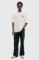 Бавовняна футболка AllSaints REDACT SS CREW M002PC білий