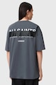 AllSaints t-shirt bawełniany REDACT SS CREW M002PC szary NC25