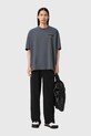 AllSaints t-shirt bawełniany REDACT SS CREW M002PC szary