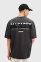 Хлопковая футболка AllSaints REDACT SS CREW M002PC чёрный NC25