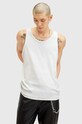 AllSaints top bawełniany EDWARDS VEST bawełna biały M008JB