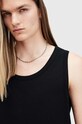 Бавовняний топ AllSaints EDWARDS VEST M008JB чорний SS25