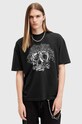 AllSaints tricou din bumbac MORPH SS CREW negru M022PB