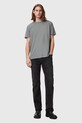 Одежда Хлопковая футболка AllSaints BODEGA SS CREW M026JB серый