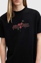 AllSaints tricou din bumbac BEREFT SS CREW M030PB negru AW24