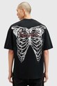 AllSaints t-shirt bawełniany STERNUM SS CREW M040PB czarny AW24