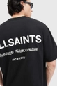 Одежда Хлопковая футболка AllSaints SANCTUM SS CREW M068PB чёрный