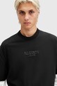Bavlnené tričko AllSaints BONES SS CREW M073PB čierna AW24