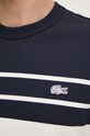 Pamučna majica Lacoste TH8130 mornarsko plava