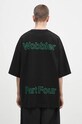 Одежда Хлопковая футболка Maison MIHARA YASUHIRO Duck Embroidery A13TS631 чёрный