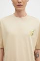 Drôle de Monsieur t-shirt in cotone D Raisin beige E.TS213.CO002.BG