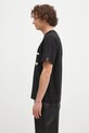Бавовняна футболка ICECREAM Cones & Bones IC24346 чорний AW24