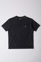 by Parra t-shirt bawełniany Signature gładkie czarny 52214