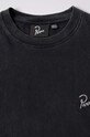 Odzież by Parra t-shirt bawełniany Signature 52214 czarny