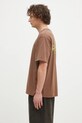 Gramicci tricou din bumbac Original Freedom Tee G4FU.T098 maro AW24