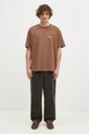 Gramicci tricou din bumbac Original Freedom Tee G4FU.T098 maro