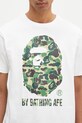 Хлопковая футболка A Bathing Ape Abc Camo белый 1K80110006