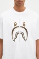 A Bathing Ape cotton t-shirt Shark Tee #2 white 1K70110312