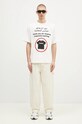 PLEASURES t-shirt bawełniany Respect Heavyweight Shirt P24F041 biały