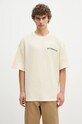 Clothing PLEASURES cotton t-shirt Neural Thermal Shirt P24F048 beige
