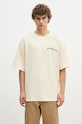 Clothing PLEASURES cotton t-shirt Neural Thermal Shirt P24F048 beige