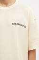 PLEASURES cotton t-shirt Neural Thermal Shirt beige P24F048