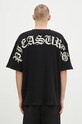 PLEASURES cotton t-shirt Neural Thermal Shirt cotton black P24F048