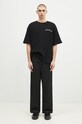 PLEASURES cotton t-shirt Neural Thermal Shirt P24F048 black