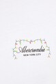 Abercrombie & Fitch t-shirt bawełniany KI123.4189.100 biały