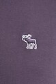 Bavlněné tričko Abercrombie & Fitch KI124.4573.600 fialová